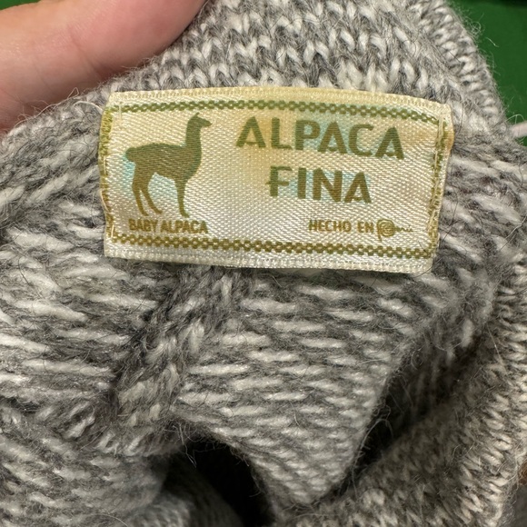 Alpaca Fina / baby alpaca poncho from Peru - Picture 7 of 7